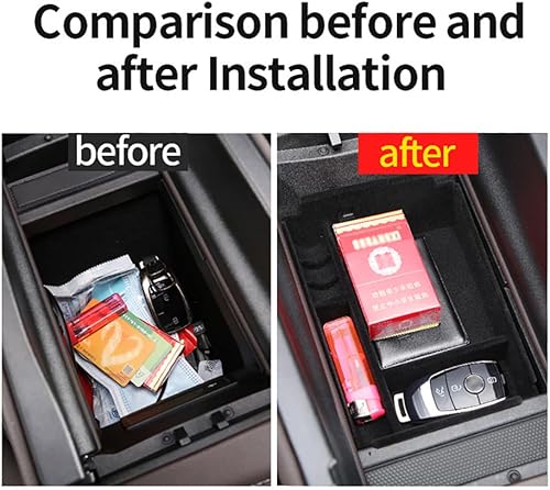 Miniatura 2 de Bandeja organizadora de consola central flocada, caja de almacenamiento oculta para Mercedes Benz GLE350 W167 GLE Coupe C167 53 400 GLS450 X167 580