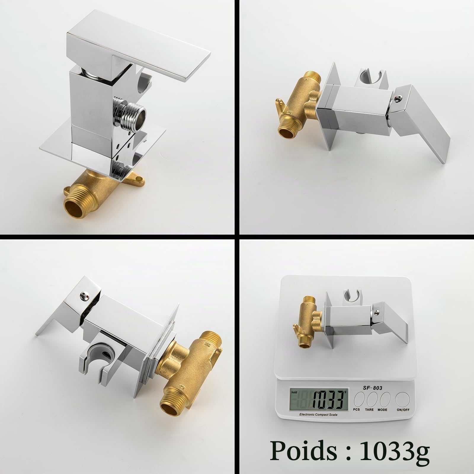 Pulvérisateur De Bidet À Main Pour Toilettes Double Mode (Jet/Soft), Chrome | Montage Mural En Laiton, Douchette À Main Bidet Douchette WC Pour Couches Lavables Pour Bébé, Tuyau De 1,5 M