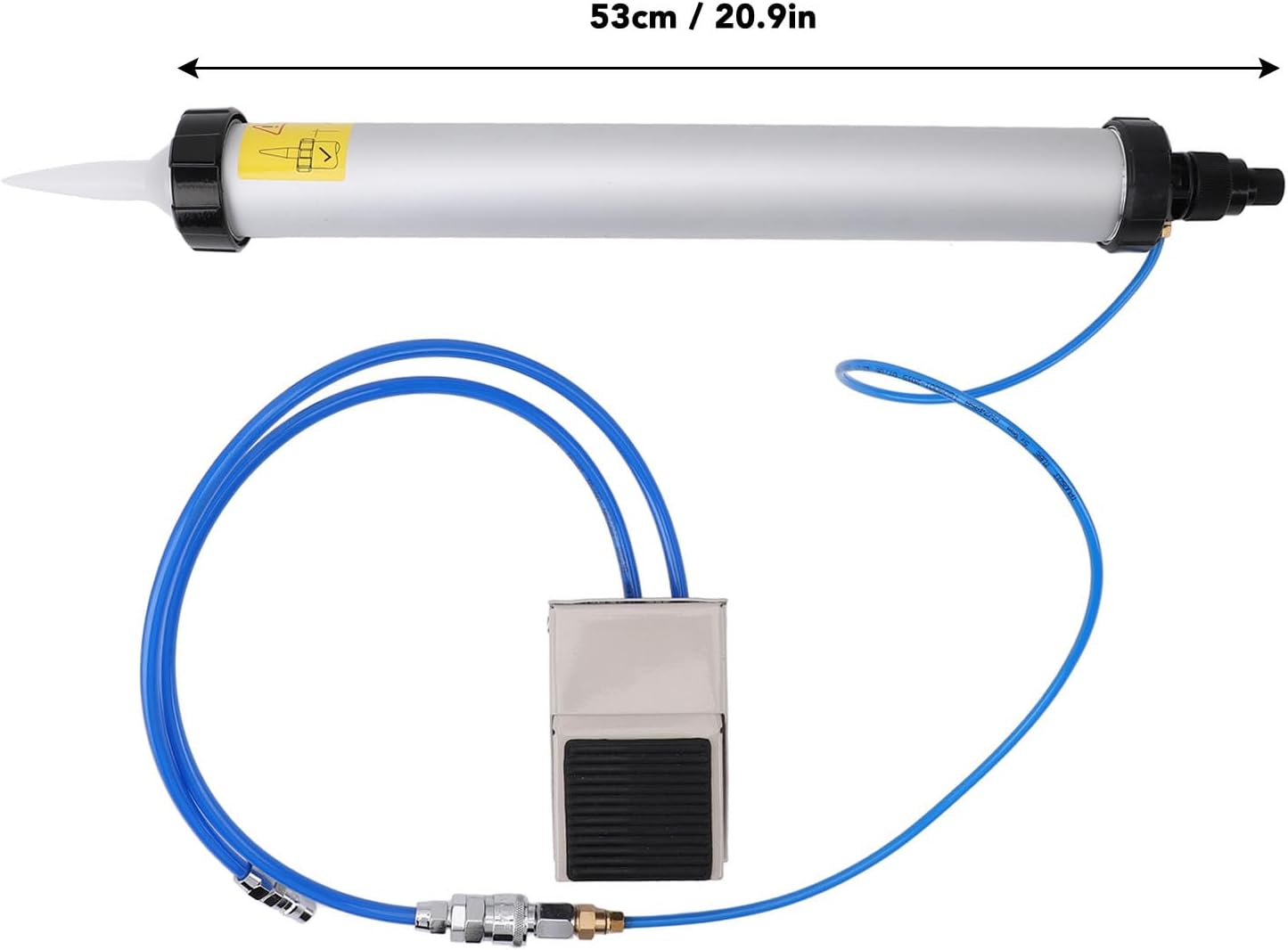 Pneumatic Caulking Gun, Portable Aluminum Alloy Pneumatic Glue Caulk Cartridge Applicator Tool Accurate Control Hand Caulking Guns for Bathroom, Kitchen, Floor, Window, Sink Joint