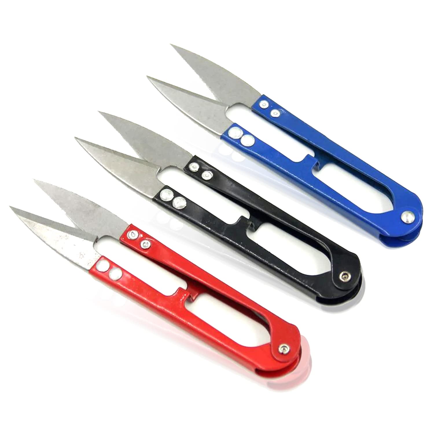 Pack Of 3 Sewing Scissors - 4 Inch U-Shape Thread Clippers, High Carbon Steel, For Embroidery, Yarn, DIY Crafts - View #12
