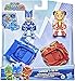 PJ Masks - Course Poursuite - F2843 - Pack 2pcs Figurines articulées 8cm + véhicules - Catboy + an YU - Neuf