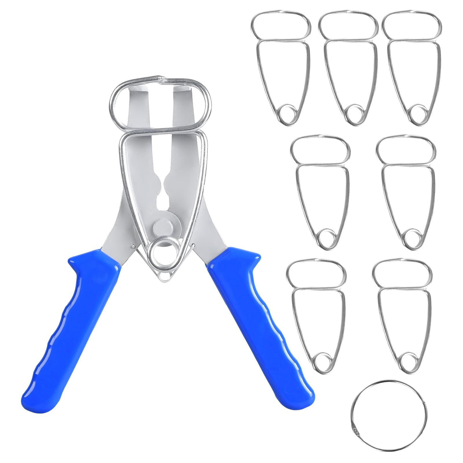 DIIOOMIEEU Miter Spring Pliers,Spring Clamp Pliers with 10Pcs Miter Clamps Woodworking Tool Miter Pliers Clips for Frames Moldings