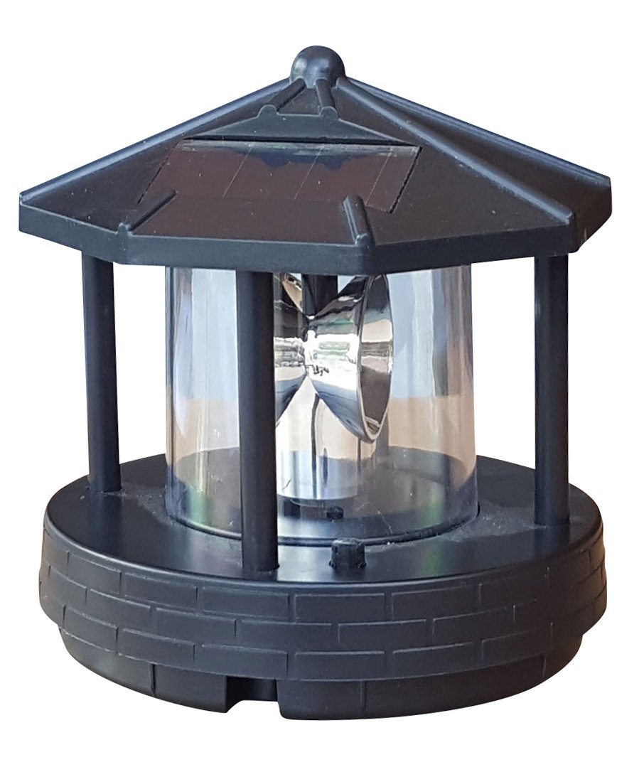 Ersatzkopf Solar f. Deko Leuchtturm Rundum Leuchtfeuer Solarkopf 360° 11cm NEU