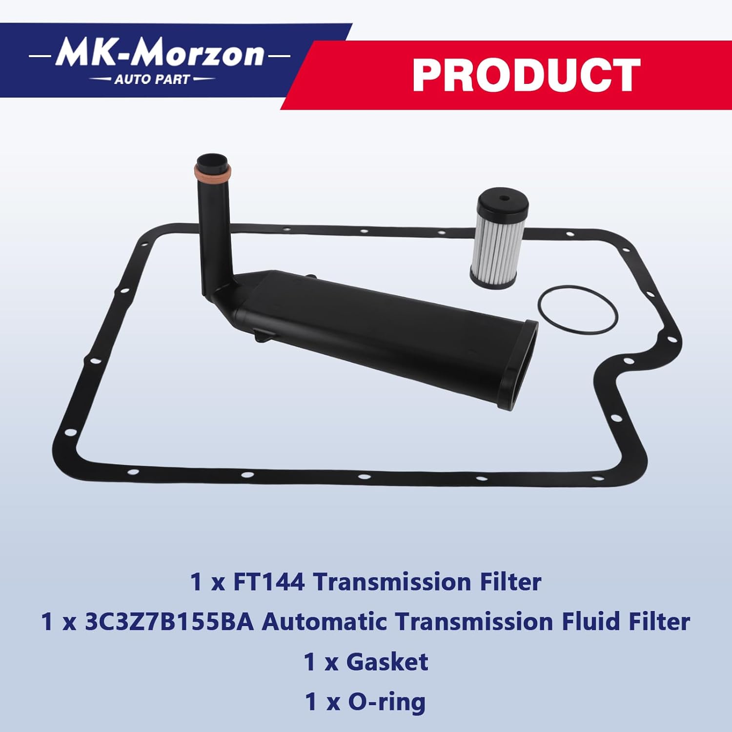 5R110W Transmission Filter Kit Compatible with Ford F-250 F-350 F-450 F-550 E-350 E-450 Super Duty 6.0L Powerstroke Replaces# FT144 3C3Z7A098AA 3C3Z7B155BA