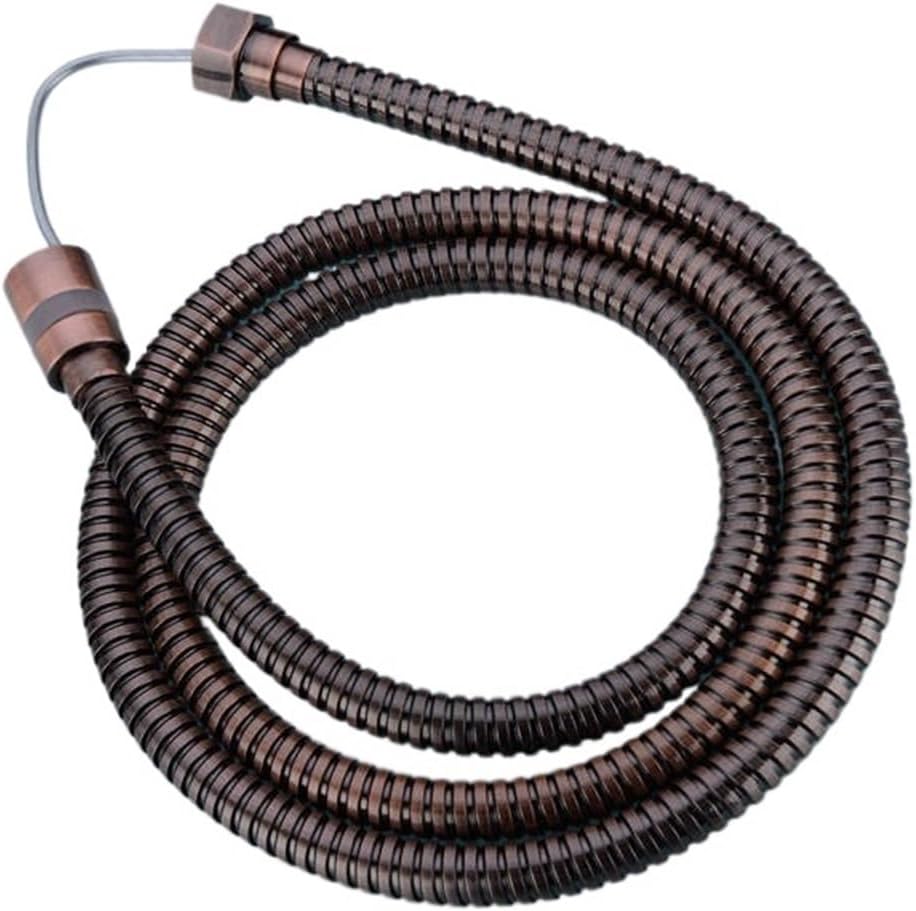High Pressure Shower Hose 150cm Stainless Steel Shower Tube Flexible Gold Bathroom Hose Plumbing(Antique)