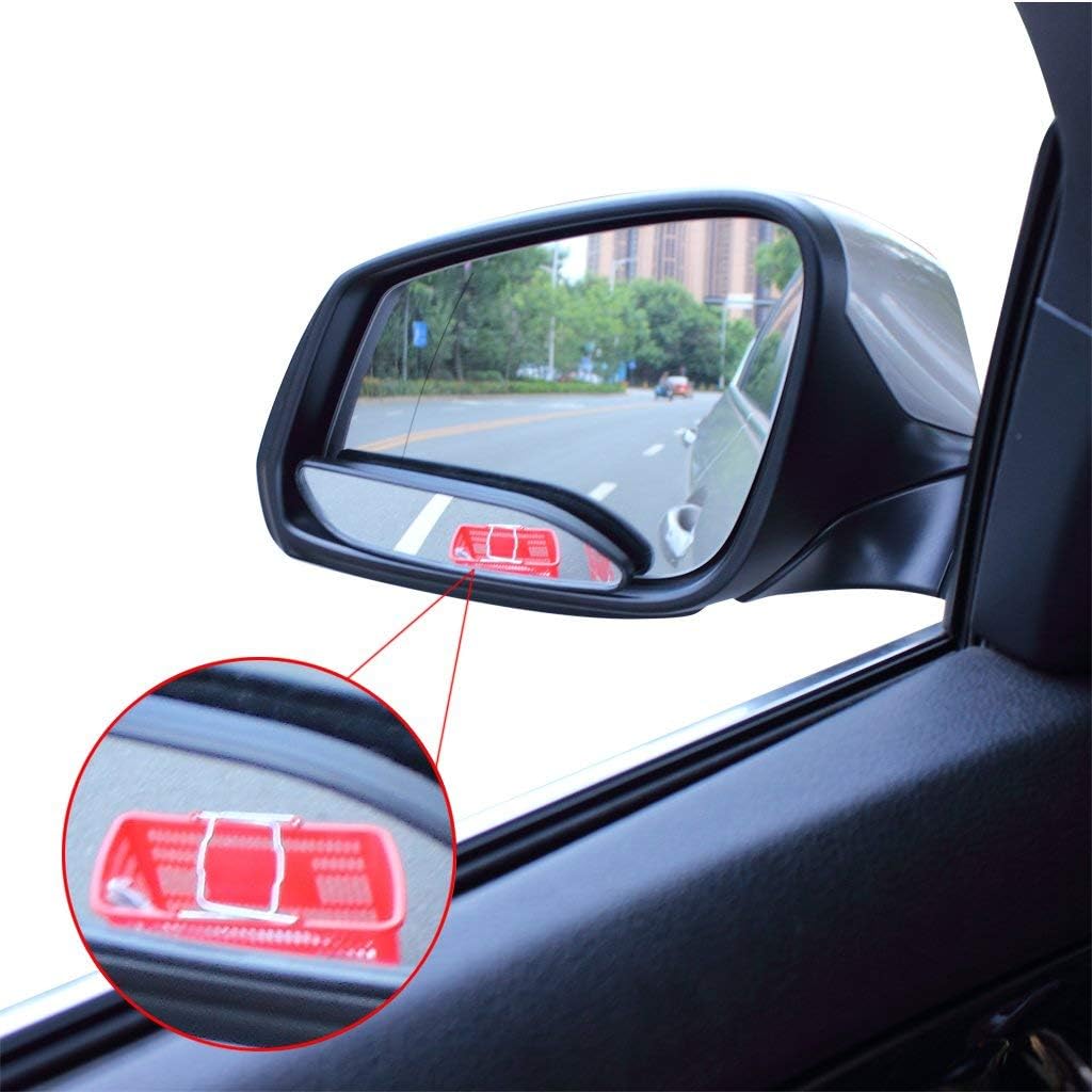 EFORCAR(R 2PCS Car Mirror Side View Blind Spot & Wide Mirror Stick on Auxiliary Angle Adjustable