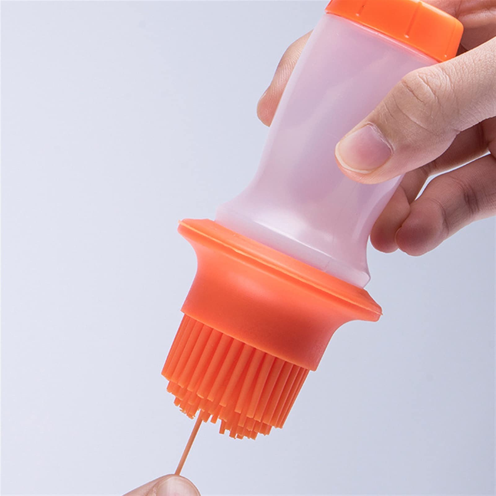 Pennello Per Barbecue In Silicone E Acciaio Inox - Spazzola Per Griglie - Resistente Al Calore - Lunghezza 27 Cm - Foto 10