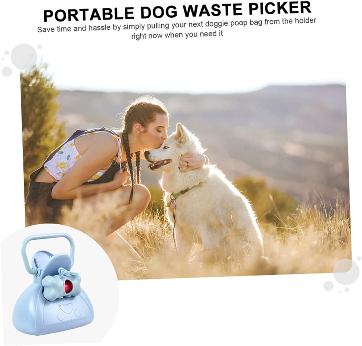 Hemoton Plastic Dog Poop Picker Random Color Waste Bag Dispenser – Outdoor PET Pooper Scooper Tool for Easy Cleanup image 5