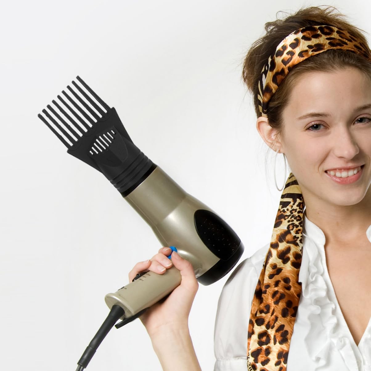 minkissy 6pcs Hair Dryer Comb Nozzle Attachments for Blow Drying and Styling Easy to Install Suitable for Salon and Home Use