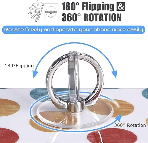 Miniatura 9 de Agarre transparente para anillo de teléfono soporte de anillo transparente EI Sonador para teléfono celular soporte de agarre de dedo soporte de