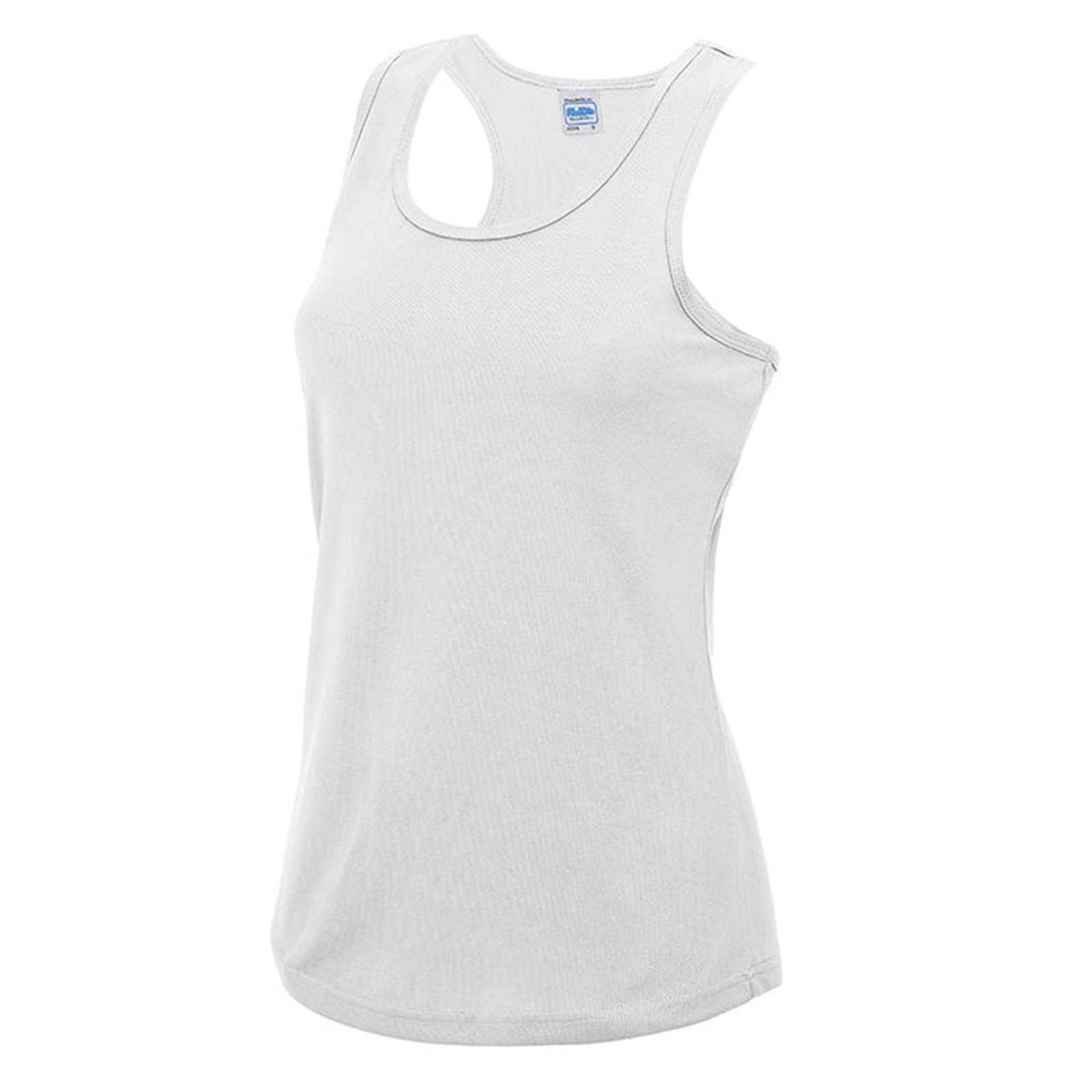 Just Cool Women's Blanc Polyester Tank Top