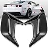KATUR Air Vent Hood Decorative Air Flow Intake Universal Car Air Flow Vent Hood Air Flow Vent Sticker Black