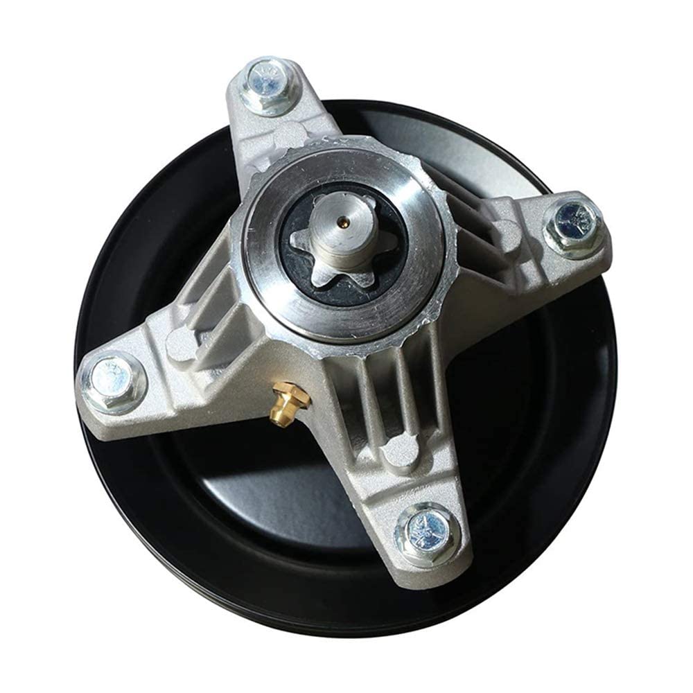 Husillo para cortacésped para Cub Cadet MTD 918-04822A 918-04822B 618-04822 918-04889 30-8001 14328 82-058 con perno de polea y ajuste Zerk