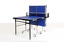 GYMNCO Mini Wood Table Tennis Table (6x3 ft) with Wheel (Laminated Top 18 mm + 2 TT Racket & Balls gallery image