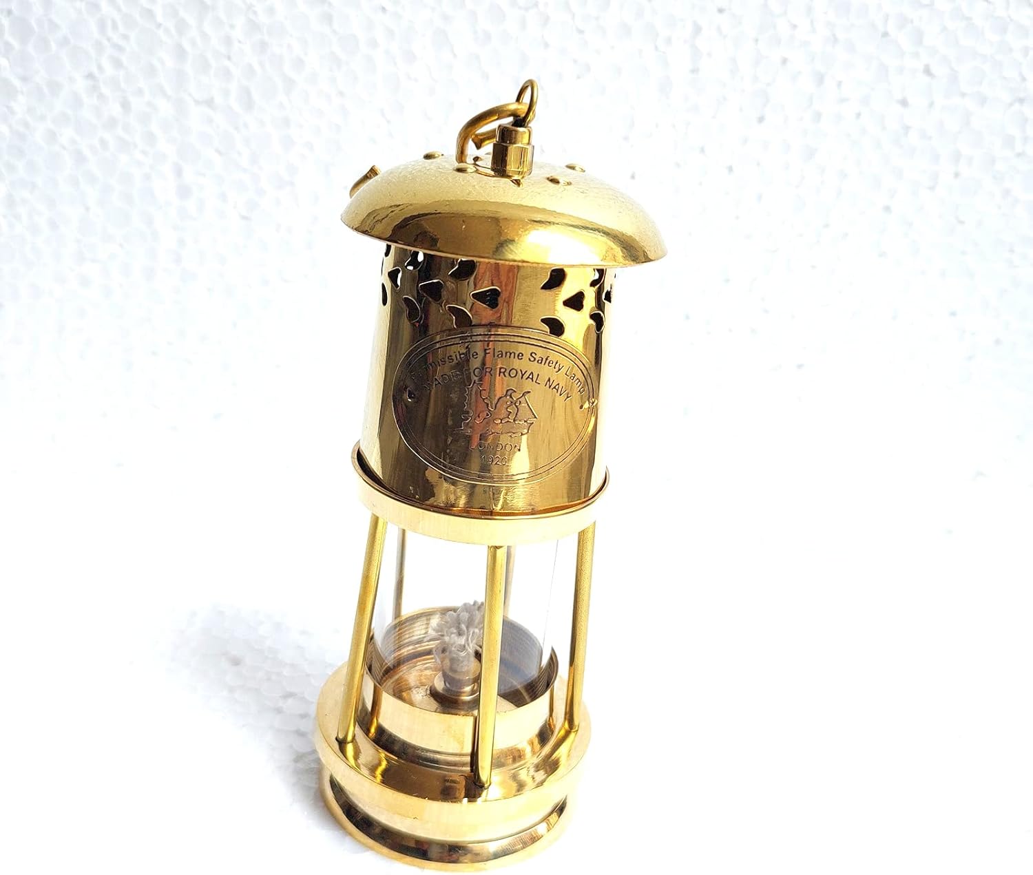 Golden Polish Brass Mini Oil Lamp Height: 6 inches~ Nautical Maritime Ship Lantern ~Boat Light Antique Gift
