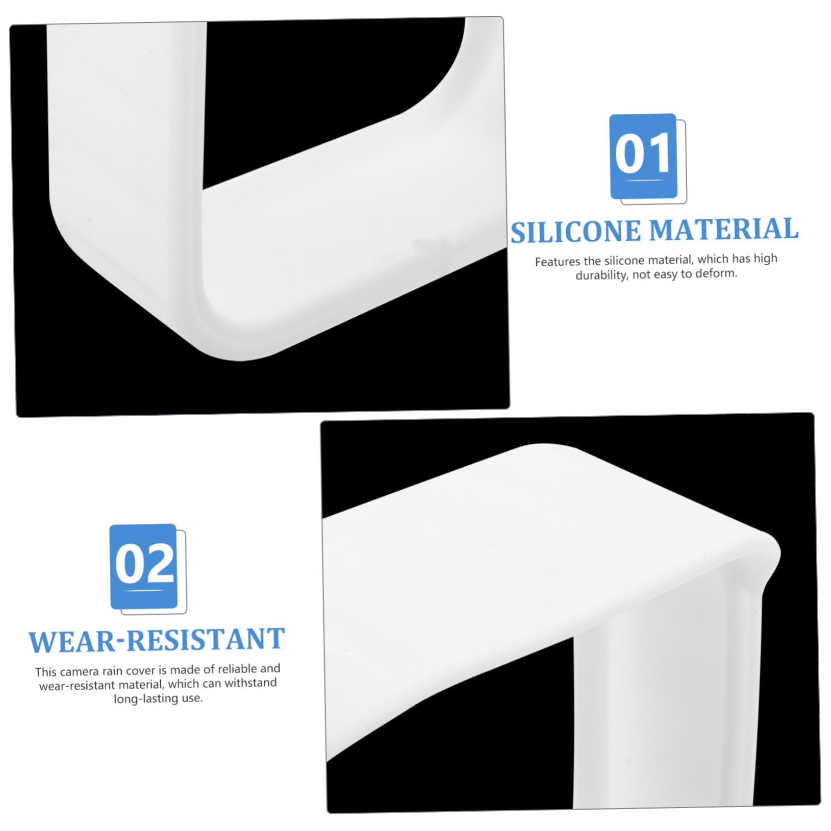 Custodia Della Fotocamera Monitor Custodia Protettiva Per Fotocamera Telecamera Film Accessori Per Fotocamere Copertura Della Fotocamera Protettivo Gel Di Silice Bianca