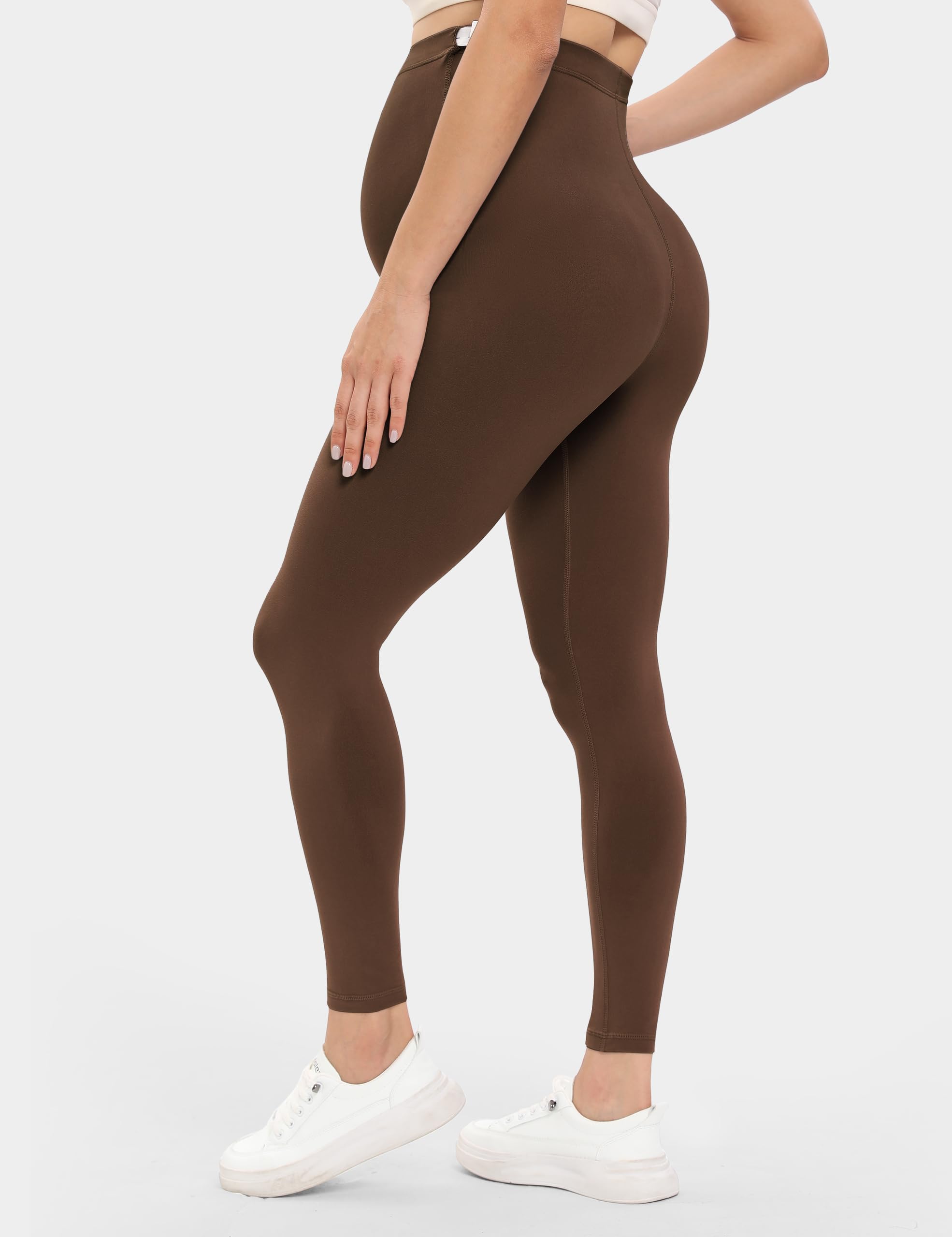 Buttergene Leggings de maternité pour Femme avec contrôle du Ventre, Tenue Active, pour entraînement et Yoga