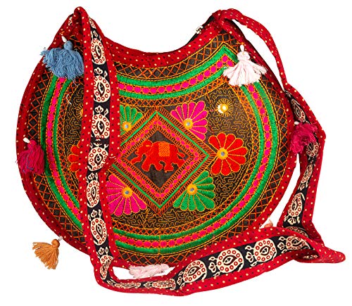 TribeAzure Sling Shoulder Crossbody Messenger Fashion Bag Embroidered Elephant Summer Beach Unique Boho3