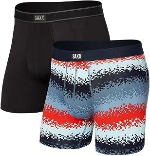 Saxx Men's Underwear -Daytripper Boxer Briefs with Built-in Pouch Support- Underwear for Men, Pack of 2