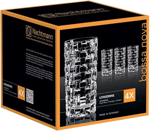 Miniatura 4 de Nachtmann Dancing Stars Bossa Nova Collection - Juego de 4 vasos de cristal transparente, para cócteles y bebidas frías, 14 onzas, apto para