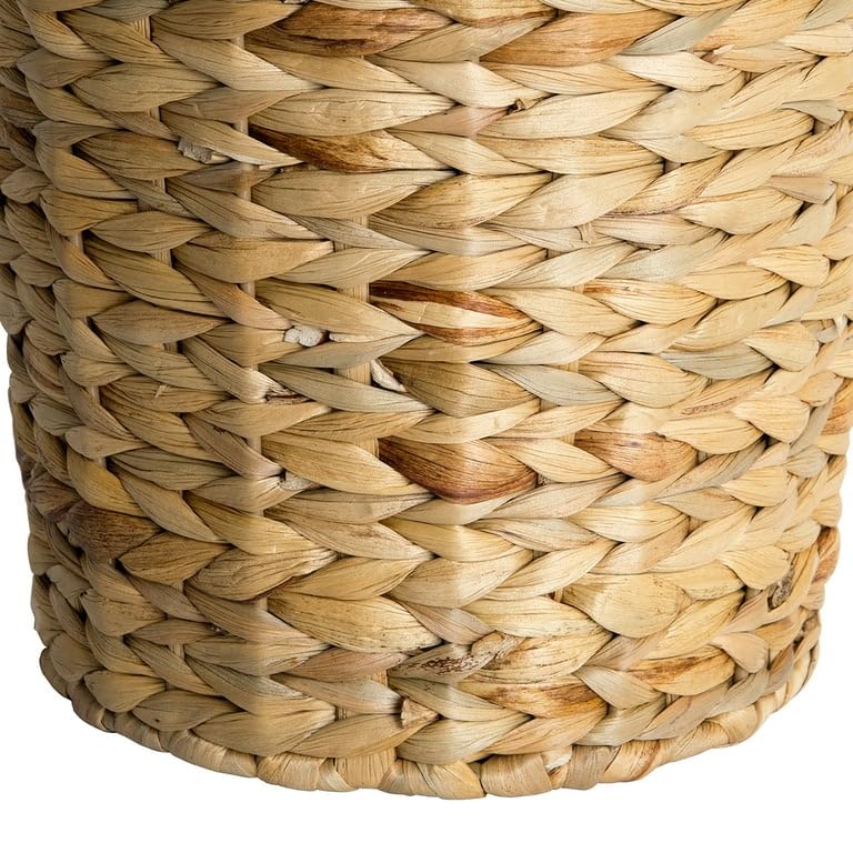 1.8 Gallon Natural with Removable Liner Trash Can, Floating Hyacinth, ZQ-103
