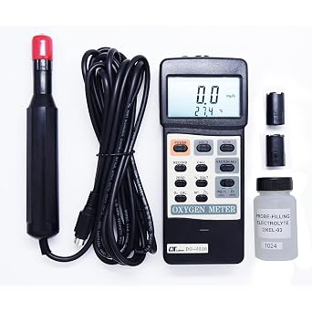 ** Dissolved Oxygen Meter Range 0 to 20.0 mg/L DO meter for aquaculture Fish Hatcheries, Agriculture, Medical Research Alongwith Factory Calibration Certificate Model DO-5510