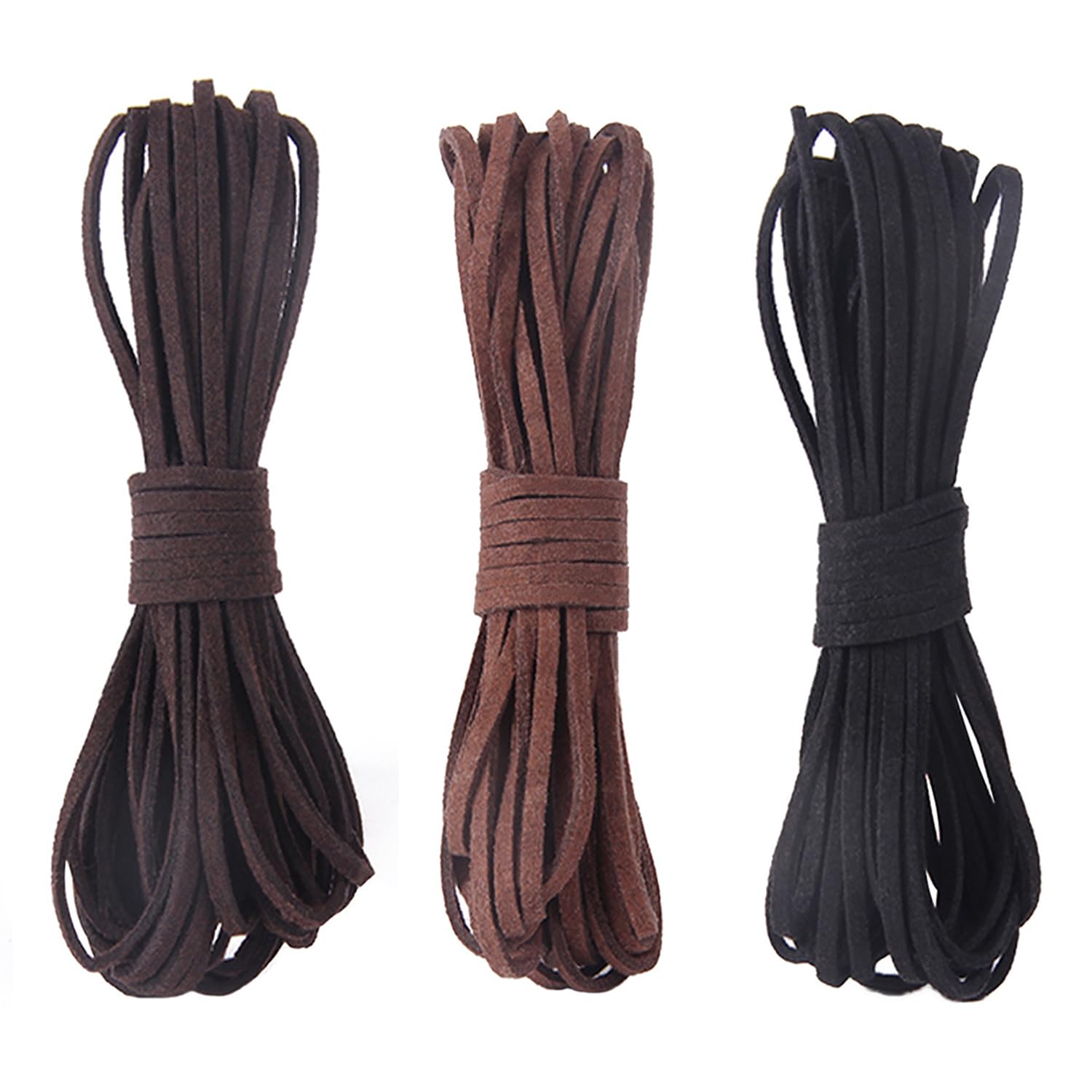 3 Pezzi Corda di Cuoio, Corda In Pelle per Collana, Cordoncino per