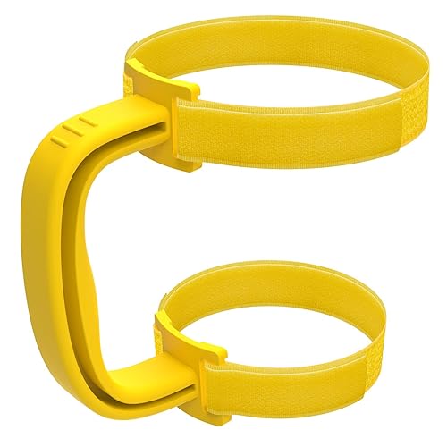 yoelike 11 Colors New Upgrade Anti-Slip Adjustable Handle Fit for 20 Oz to 44 Oz of YETI, RTIC, Ozark Trail, Simple-Moden, SIC, SUNWILL, Tervis All Brand Travel Tumbler Cup Mug BPA FREE (Yellow)