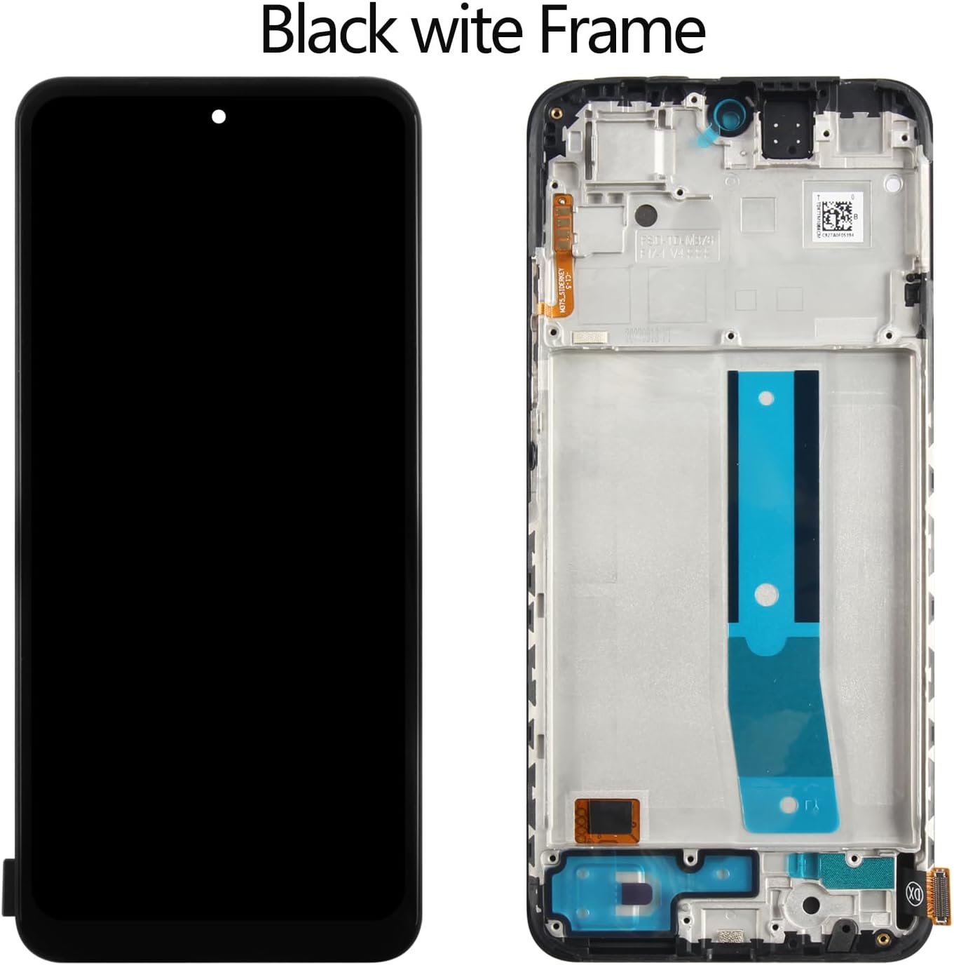 for Xiaomi Redmi Note 11 LCD Screen Replacement with Frame for Xiaomi Redmi Note 11 4G LCD Screen 2201117TG/2201117TI/2201117TY/2201117TL LCD Display Touch Screen Digitizer Assembly Kit TFT Black