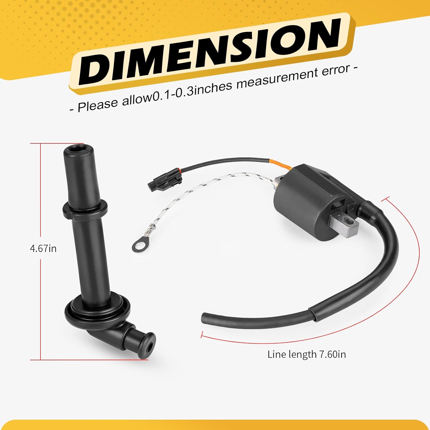 Ignition Coil & Spark Plug Cap for Kawasaki KX250 KX450 2009-2024 21121-0707 21121-0723