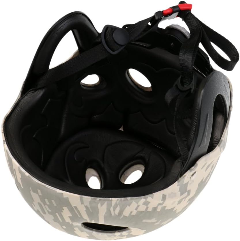 Water Sports Hard Hat for Adult & Youth - CE Certified, Adjustable, Multi-Sport Head ion for Kayaking, Wakeboarding, Sailing - Digital Camo