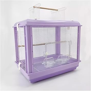 Bird Cage Pet Bird Cage Parrot Cage Ecological Transparent Acrylic Special Large Villa Home Cage Flight CagePurple
