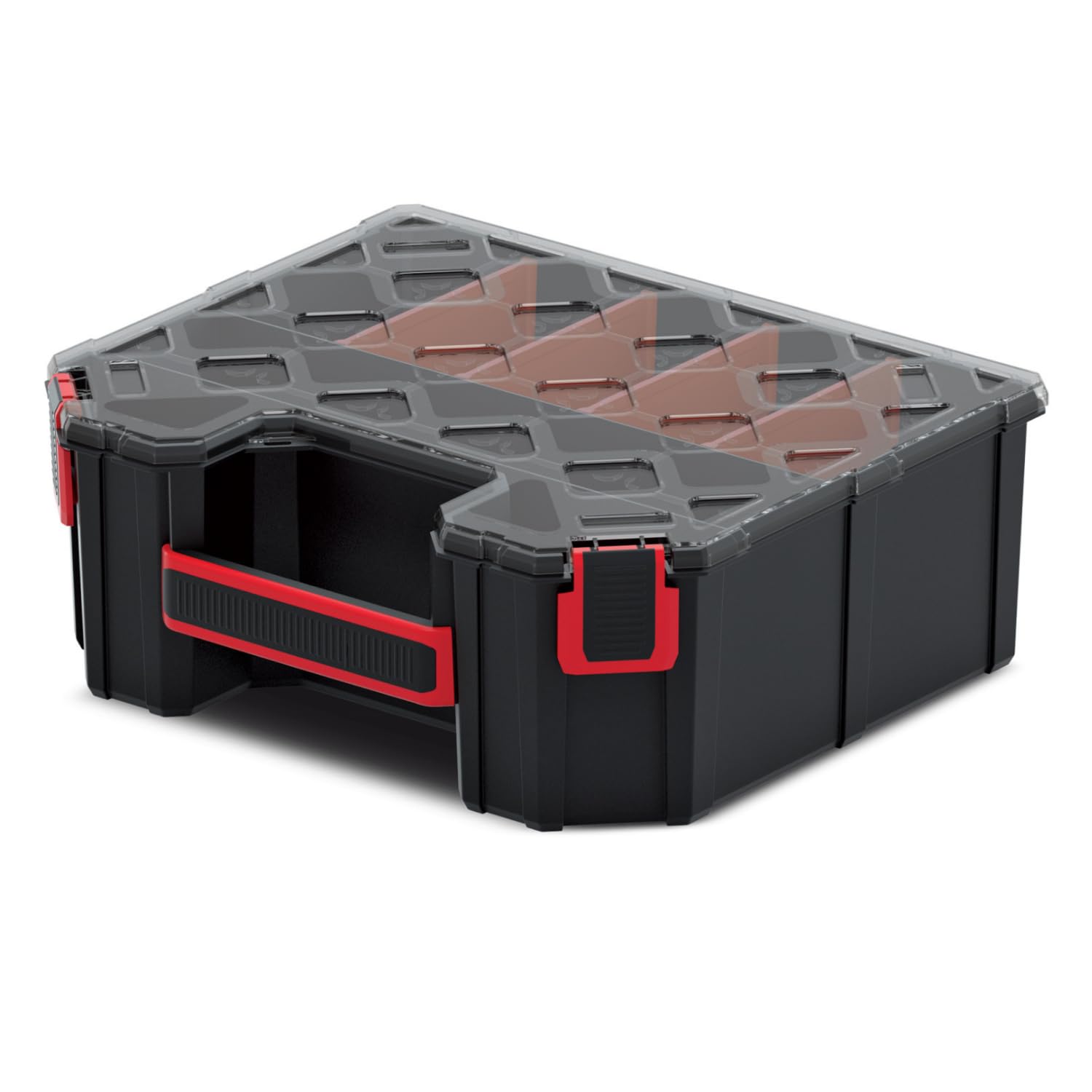 Prosperplast (Small Tall) Tager Diy Storage Organiser Compartment Parts Cabinet Screws Carry Case Tool Box