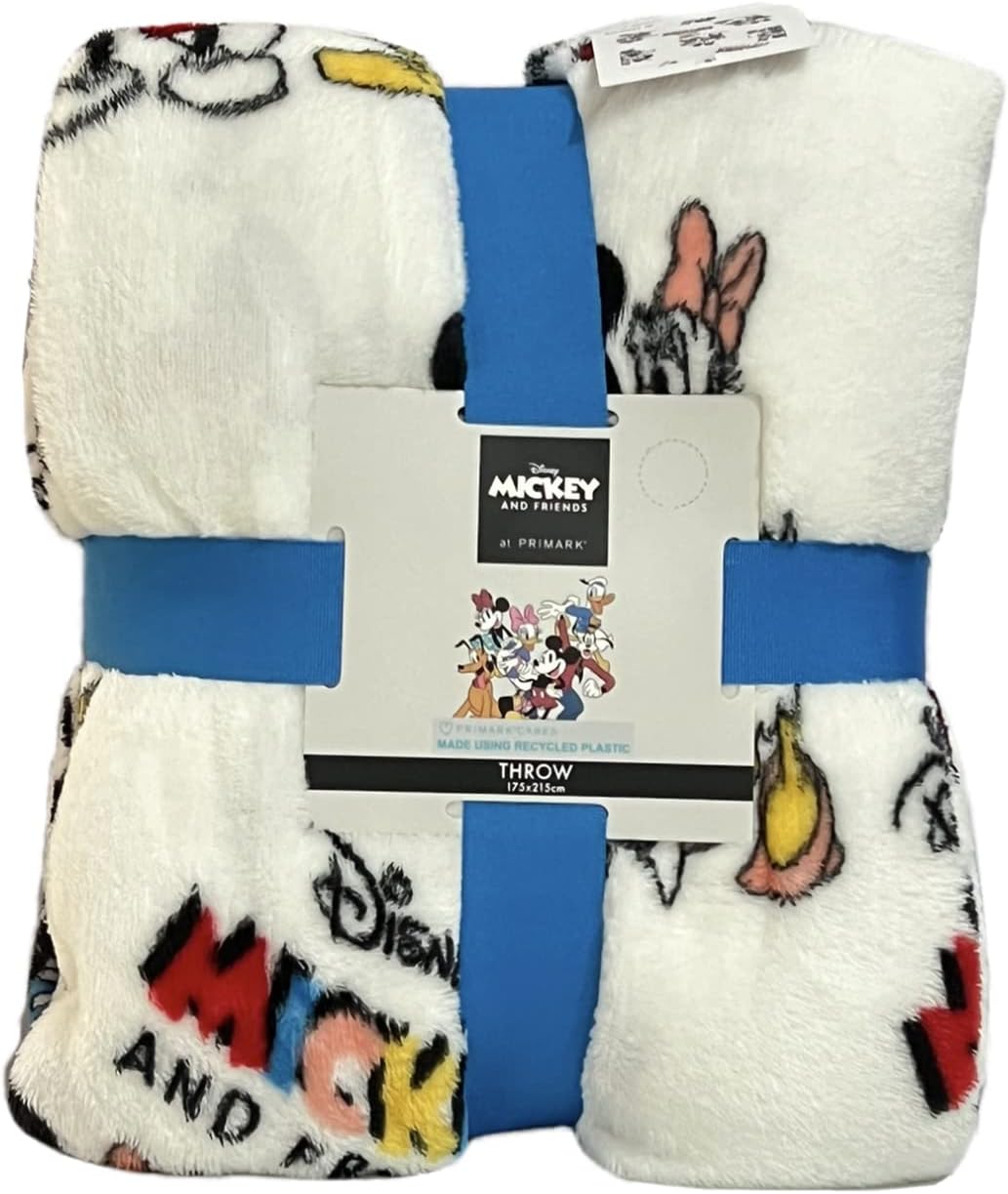 Disney Mickey Mouse & Friends Thick Soft Fleece Throw Blanket 175cm x