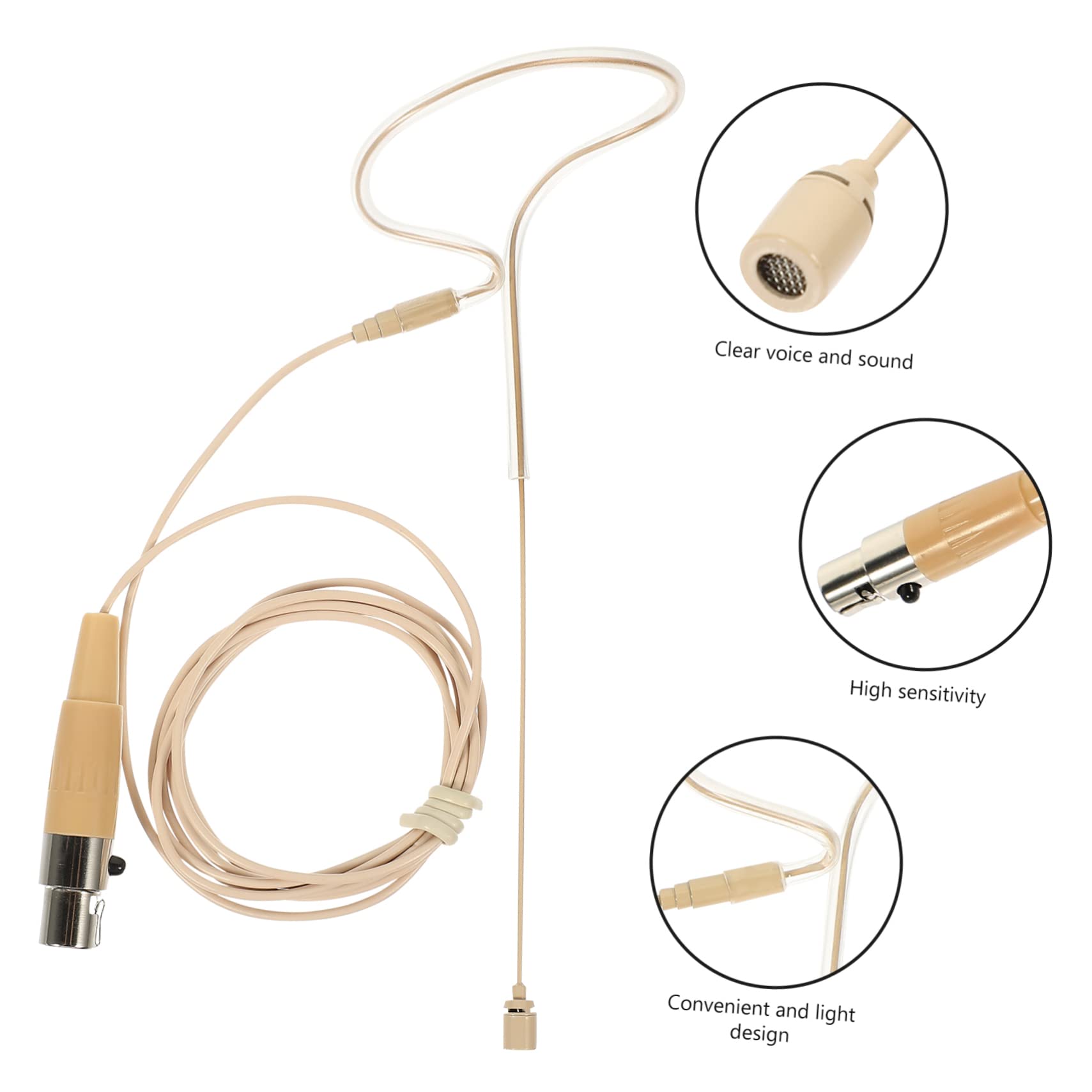 Holibanna Single Ear Hanging Microphone Lightweight Over Ear Design for Lectures Live Performances and Podcasts Sound Convenient and Comfortable Use
