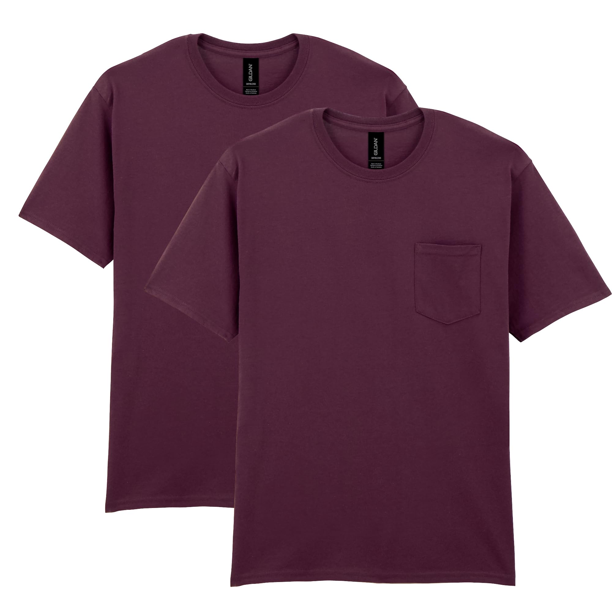 GildanMens DryBlend Workwear T-Shirts with Pocket, 2-PackOEKO-TEX STANDARD 100
