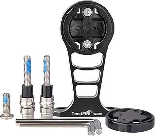 TrustFire HE06 Bike Handlebar Mount Bicycle Light Mount Stopwatch Metal Bracket Bicycle Mount GPS Bike Computer Road Bike Cycling Holder for Sports Camera Go Pro Garmin Edge, Bryton, Sony HDR S50 / AS200V - Black, Blue and Red