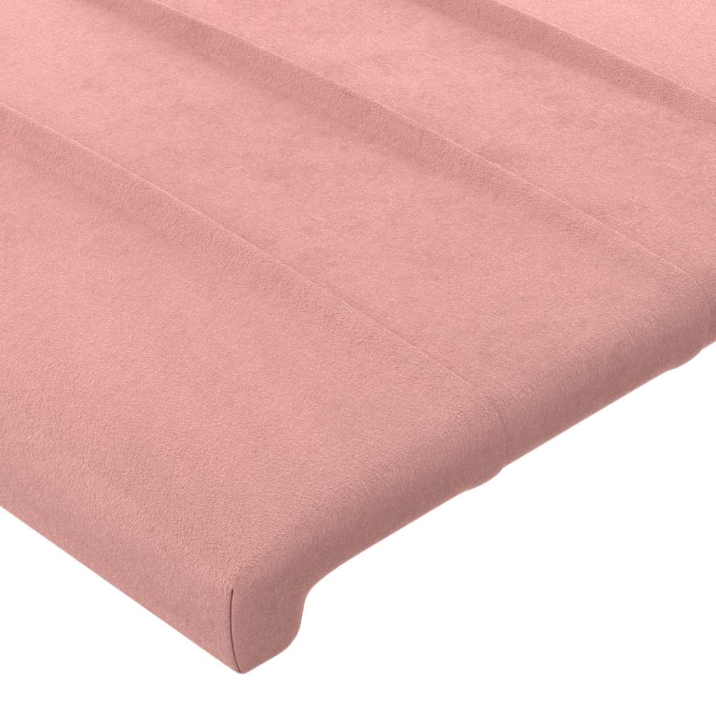 Testiera a LED rosa, 203 x 16 x 118/128 cm, in velluto imbottito, regolabile in altezza, con illuminazione ritagliabile, per camera da letto, comodo angolo lettura