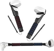 UPOK VR Controller Extender For Oculus Quest 2 - Gorilla Tag Longer Arms For Meta Games Accessories Dual/Long Combo Stick Handle, Anti Sweat Comfort Grips Sponge Enhance Teens Samll Hands Swing