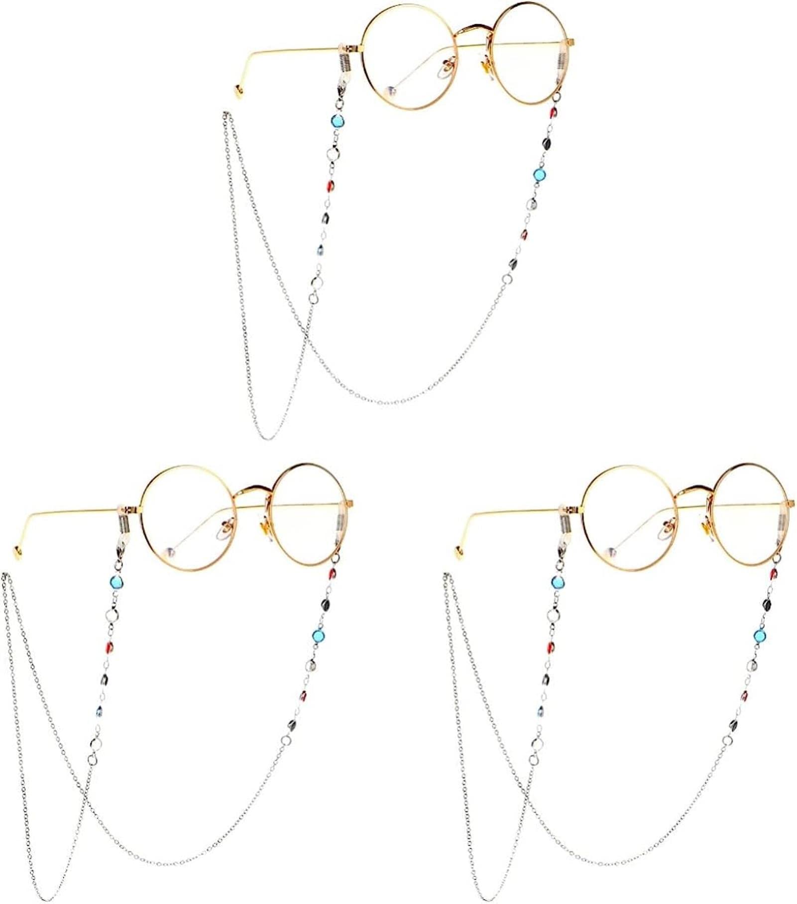 KLXSIVU 2pcs Lanyard Eyeglasses Handmade Sunglasses Eyeglass Retainer Holder Strap Eyewear Chain