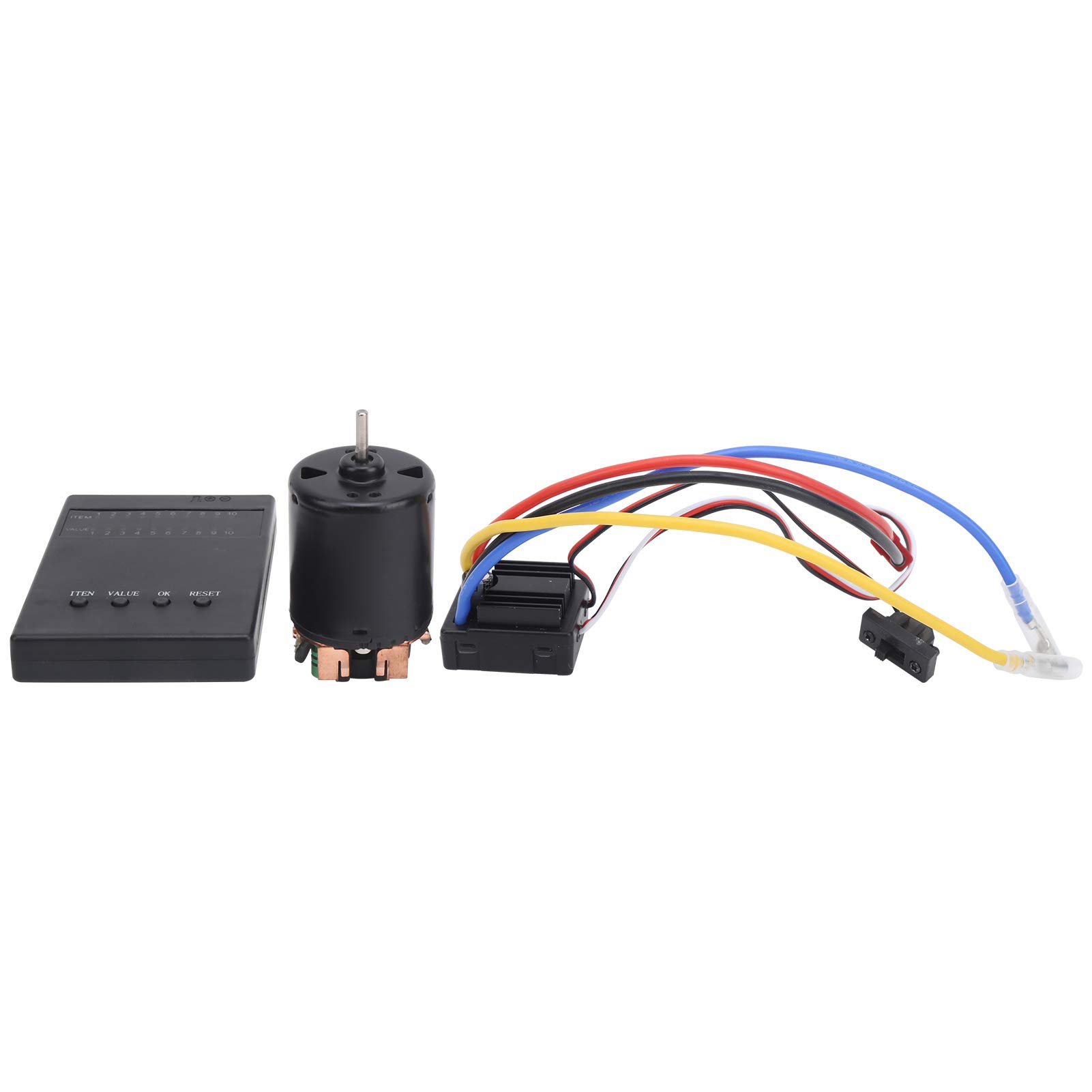 RC akcesoria samochodowe HOBBYFANS szczotkowane 80A ESC + karta programowa + zestaw silników szczotkowych 35T do samochodu RC 1/8 1/10