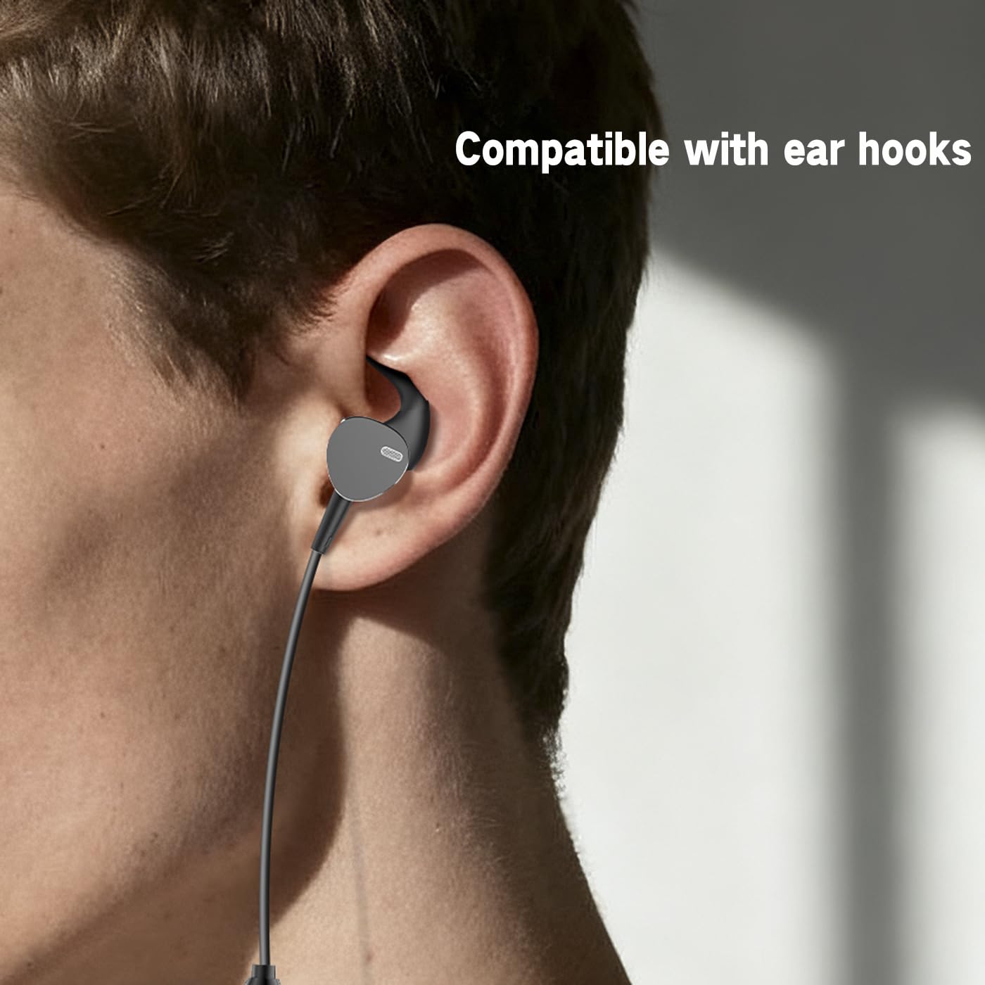 Cuffie con cavo di tipo C, auricolari sportivi con bassi profondi, auricolari magnetici anti-groviglio, con cancellazione del rumore delle chiamate, cuffie USB C con microfono, auricolari stereo con