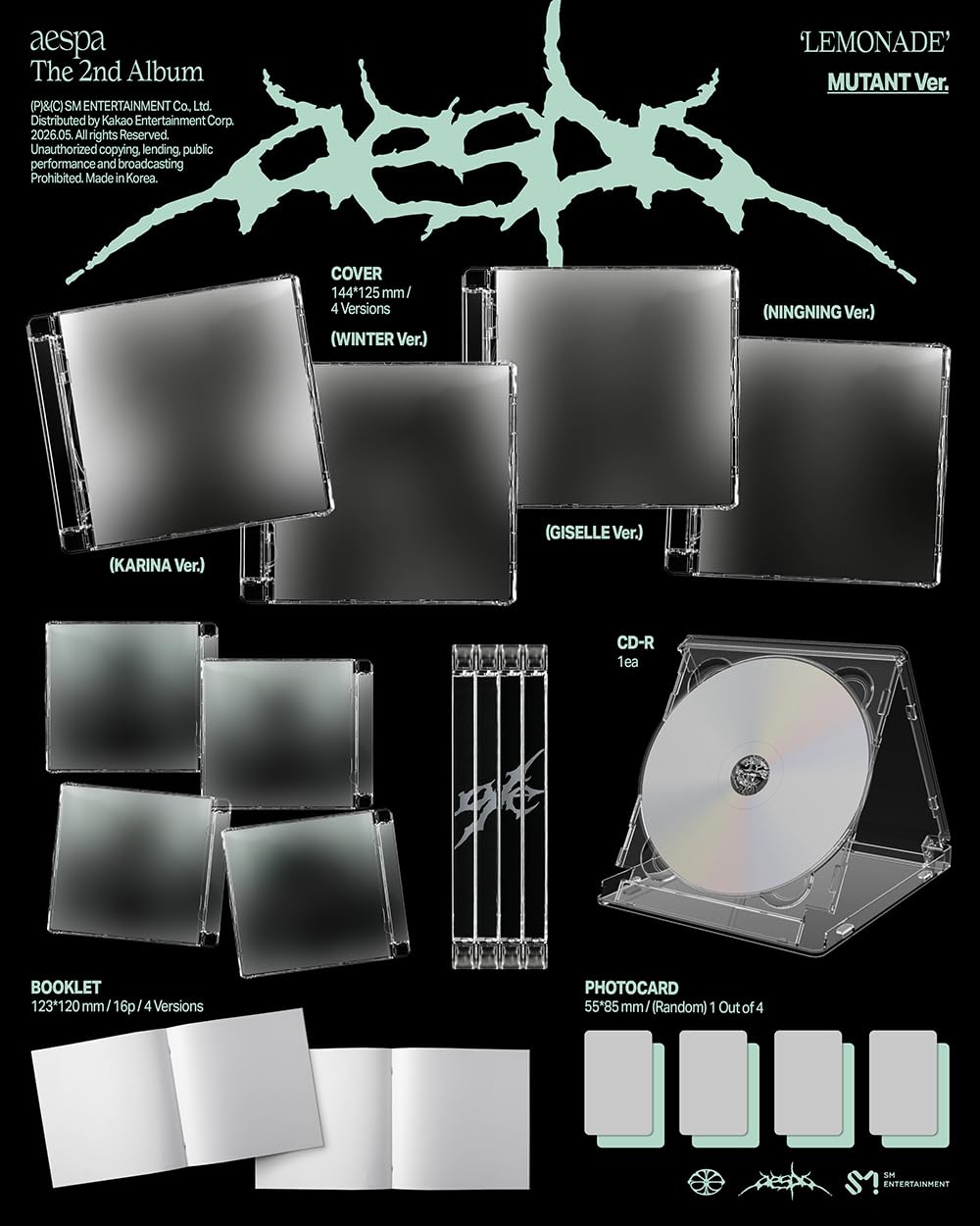 aespa LEMONADE [MUTANT Ver.] The 2nd Album (GISELLE Ver.) : Amazon