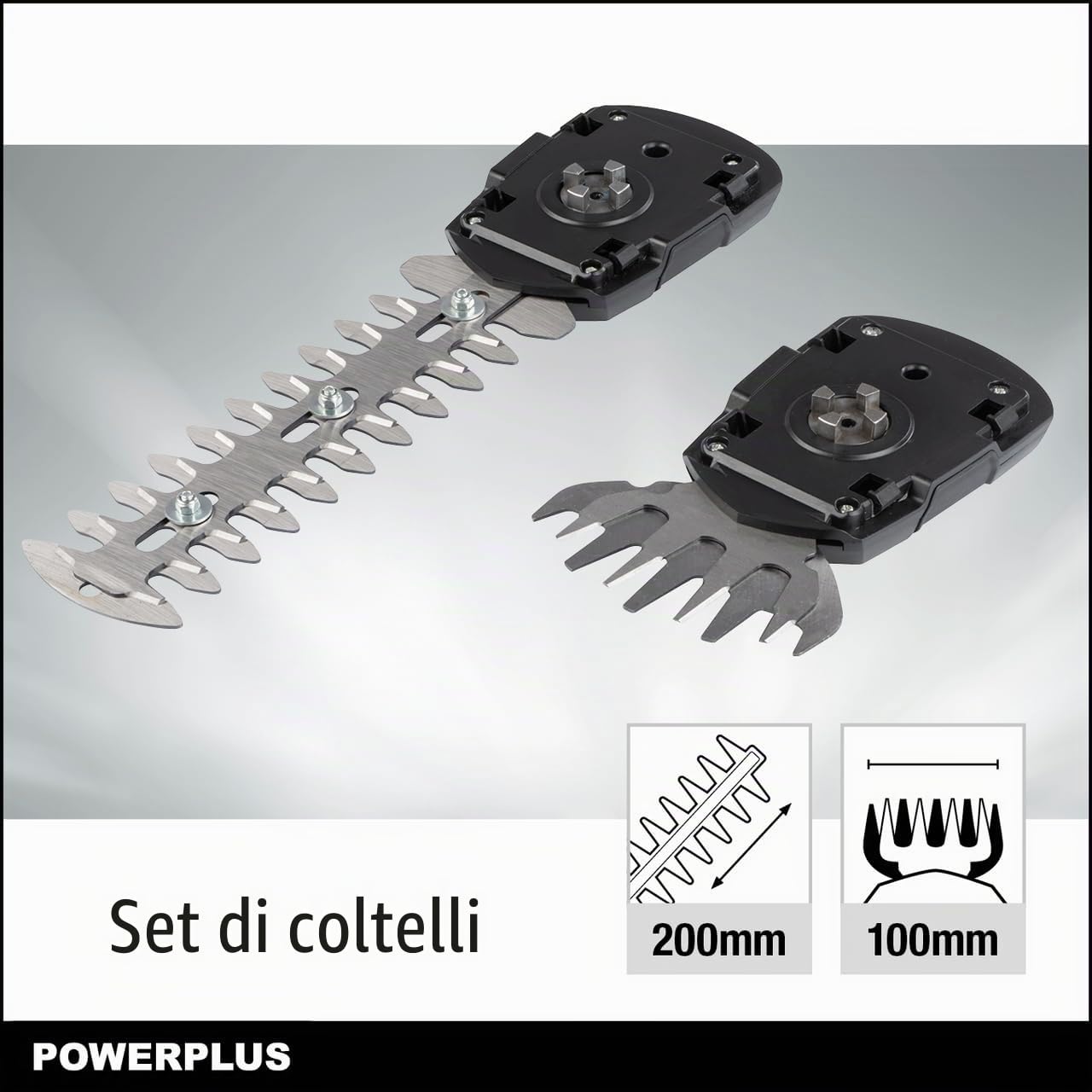 POWERPLUS Cisaille a gazon et sculpte haie 7.2V - Largeur de coupe : 100 mm