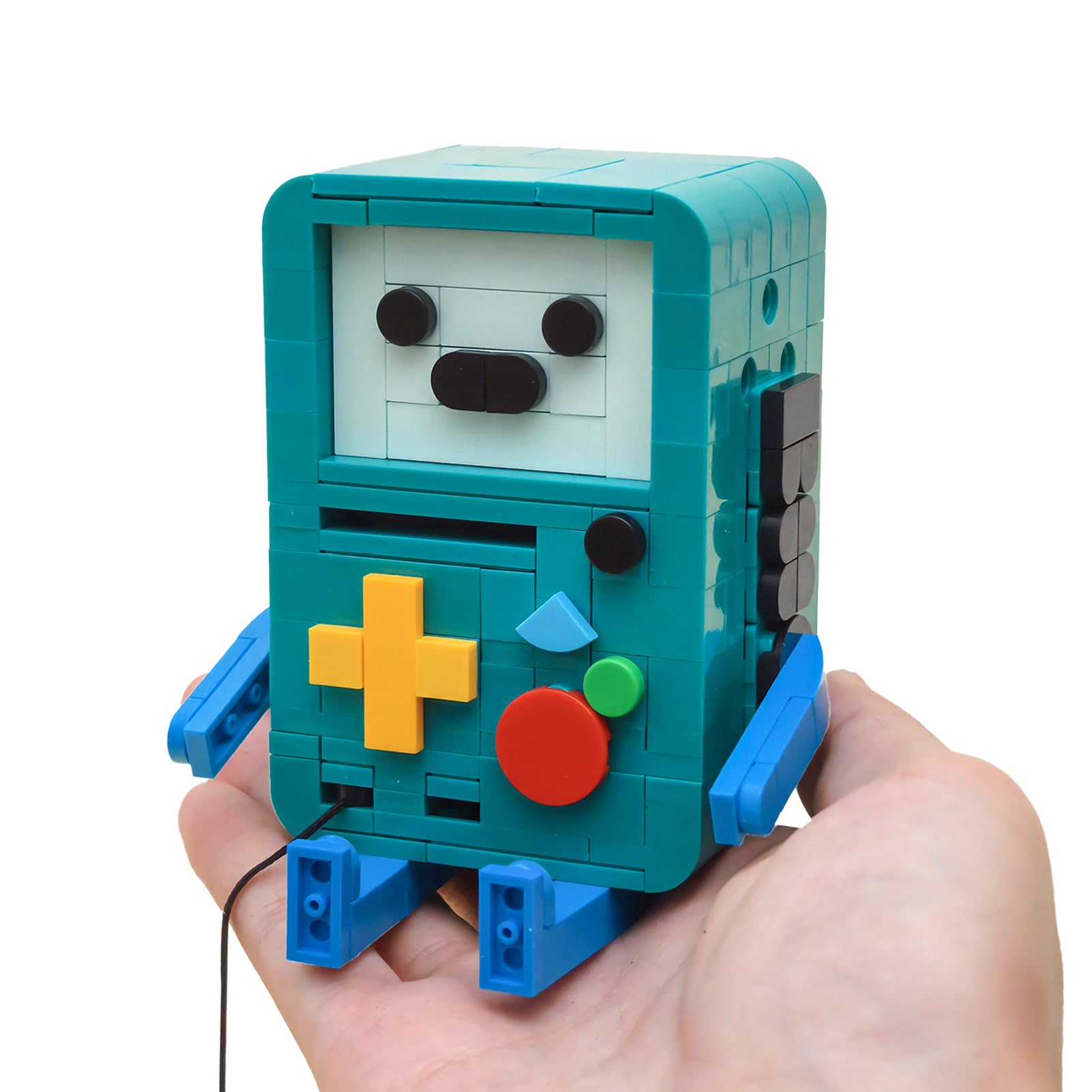 Adventure Movie BMO Character Building Set, compatibile con accessori Lego 630, espressioni intercambiabili e design snodabile, regalo creativo per i fan