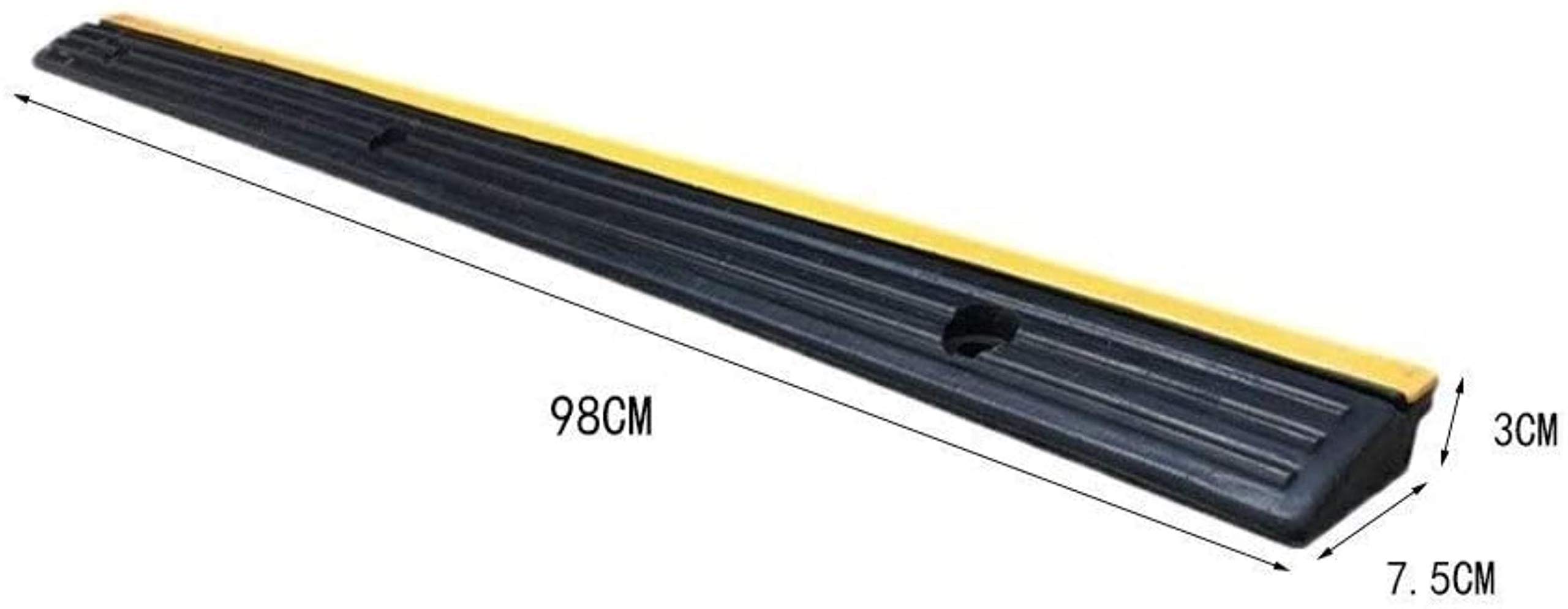 Scooter Uphill Pad, Lengthen Rubber Slope Pad Indoor Threshold Ramps Patio Garden Step Pad Kerb Ramps Height:3Cm (Size : 98 * 7.5 * 3Cm) (98 * 7.5 * 3CM)
