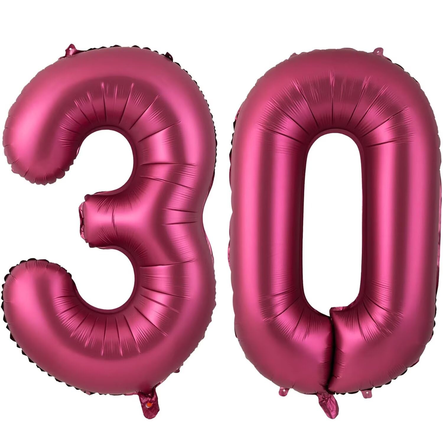 40 Inch Burgundy 30 Balloon, Wine Red Number 30 Balloons, Burgundy Large Foil Number Balloons, Birthday Wedding Anniversary Baby Show Party Decoration — image 1