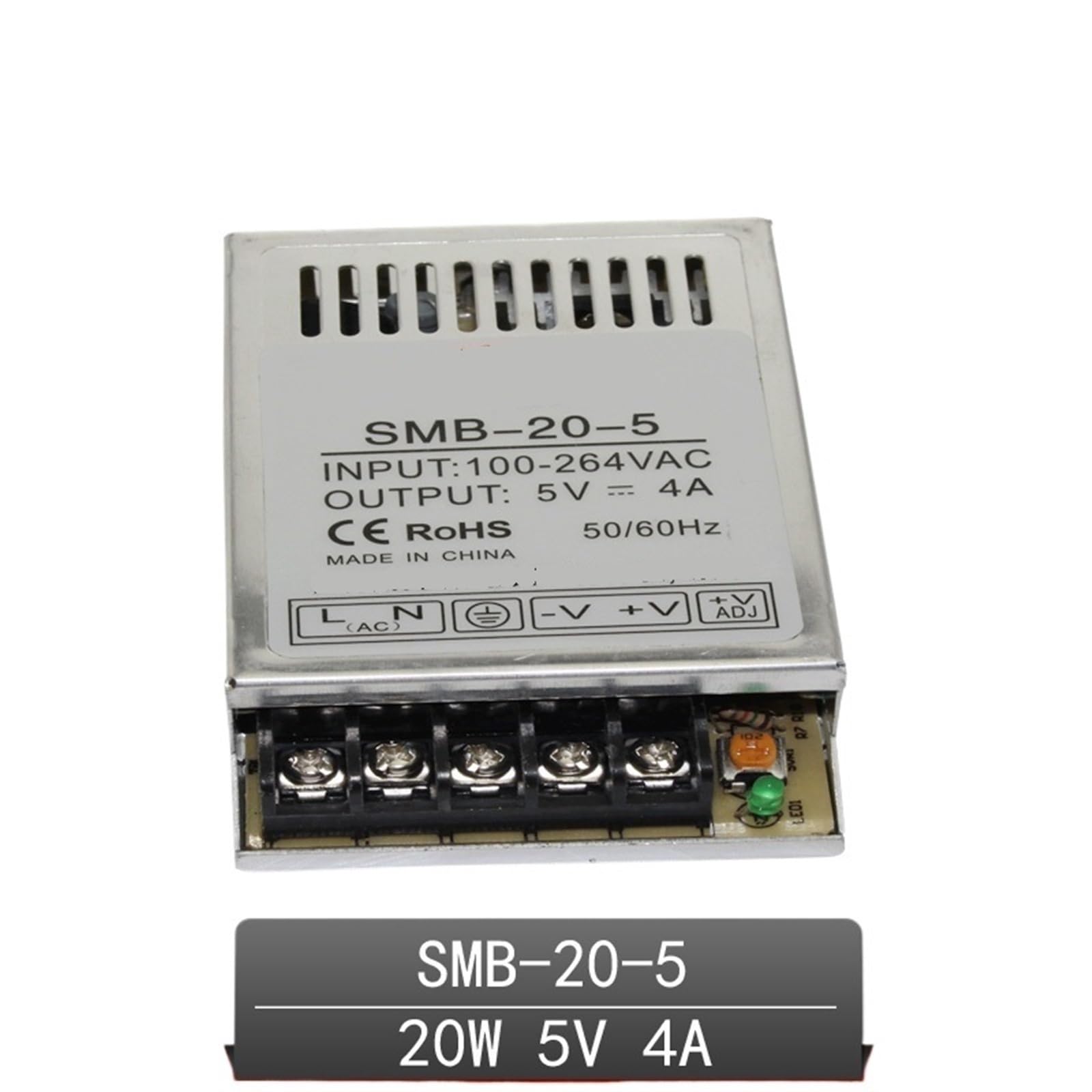 20W 5VDC Ausgang Schaltnetzteil Universal AC Eingang Kleines Volumen Dünnes Netzteil SMB-20-5 1Pcs