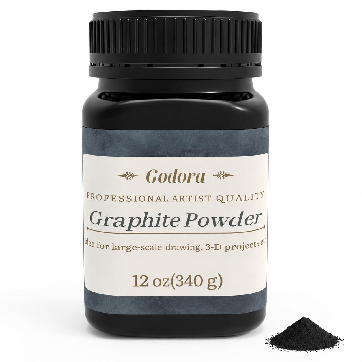 Artist Graphite Powder for Drawing and Shading, 12 Oz