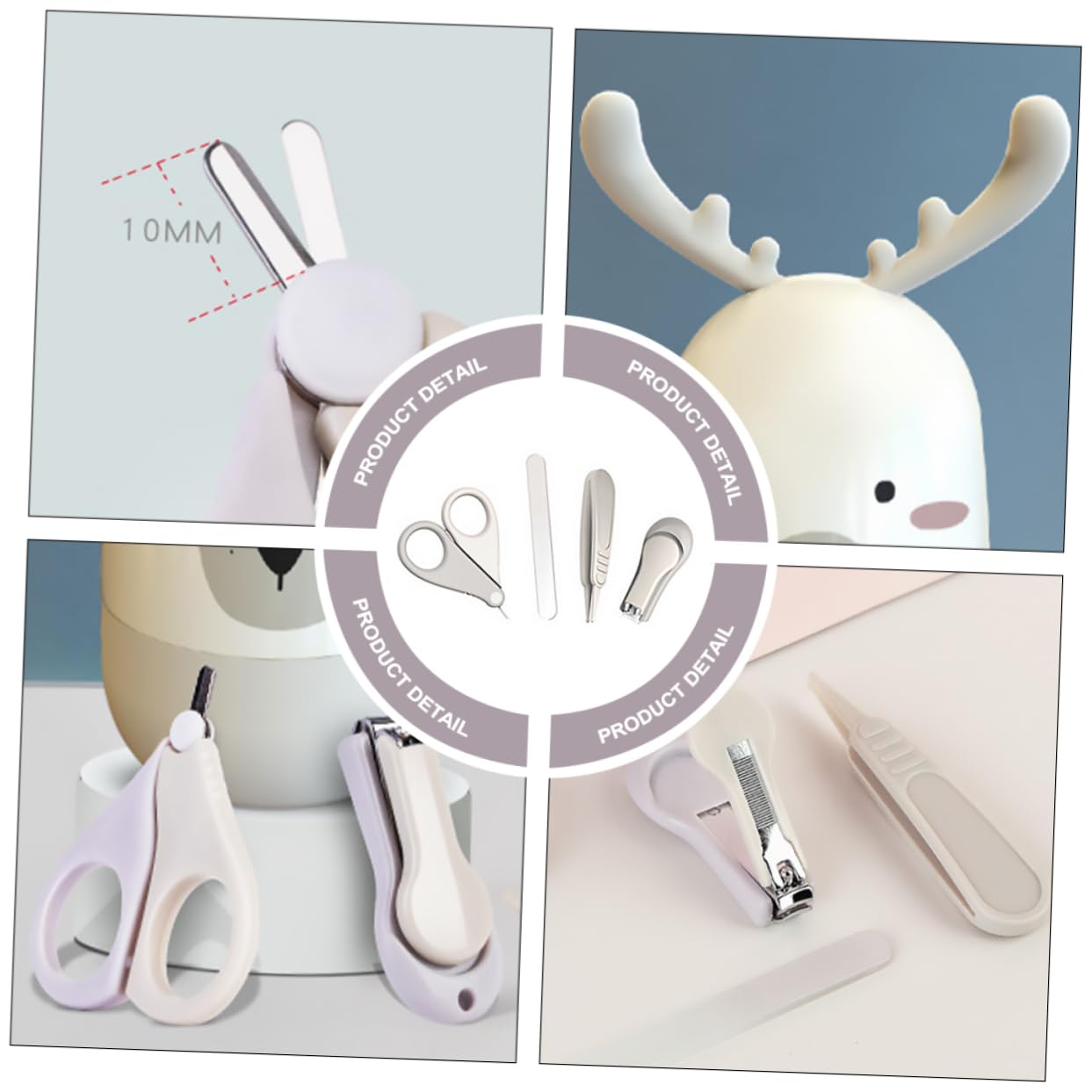 TOYANDONA 2 Juegos Cortauñas Kit De Uñas Infantil Herramientas De Pedicura Para Recién Nacidos Cortaúñas Infantil Clavo Niño Eliminación De Las Interferencias Acero Inoxidable